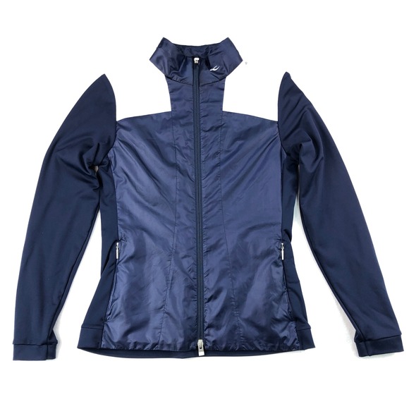 KJUS Retention Jacket Full Zip Lightweight Athletic Dark Blue Women Small Active